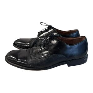 Bostonian Shoe Men's US 10 1/2 M Classic Cap Toe Black Dress Oxfords First Flex